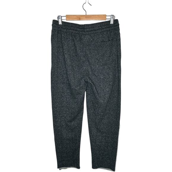 NBA Frayed Hem Chevron Fleece Sweatpants Joggers Cropped Lounge Teens Gray - Picture 4 of 11